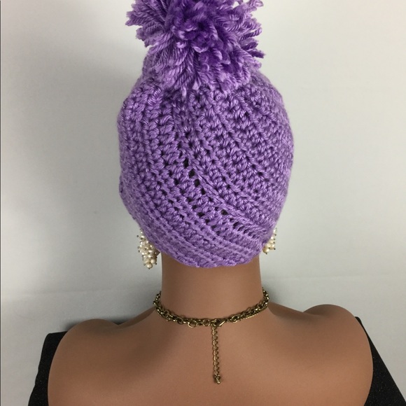 *NWOT*Handmade Crochet Hat with Fingers Out Glover - Picture 4 of 4